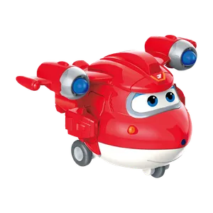 Avión de Juguete Transformable en Robot Supercharged Jett Alpha Group Super Wings